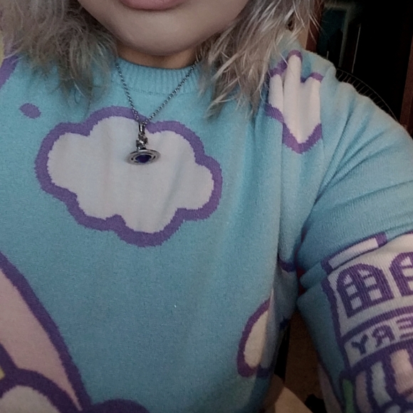 Hello Kitty Pastel Knit Sweater Her Universe fits size large/xl - Picture 2 of 2